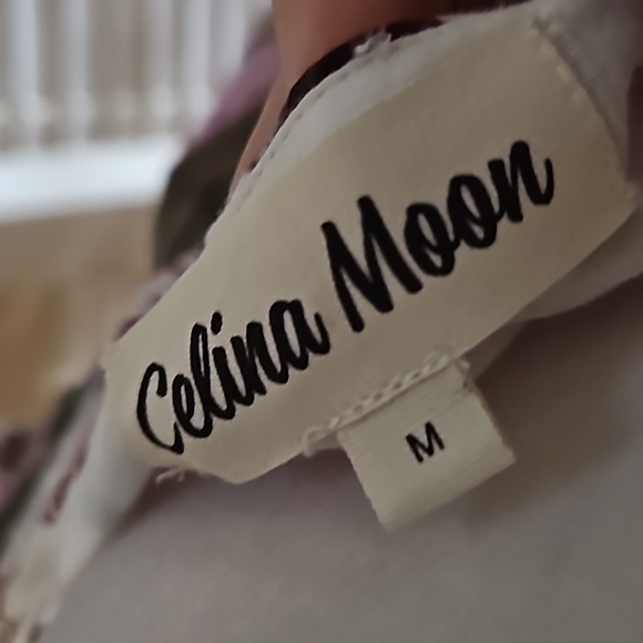 Celina Moon Tiered Ruffle Floral Print Mini Dress - Picture 4 of 5